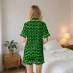 Aliens Womens Short Sleeve 2-Piece Pyjama Set Women's Short Sleeve Pyjamas Printed Offshore Sci Fi