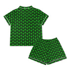 Aliens Womens Short Sleeve 2-Piece Pyjama Set Women's Short Sleeve Pyjamas Printed Offshore Sci Fi