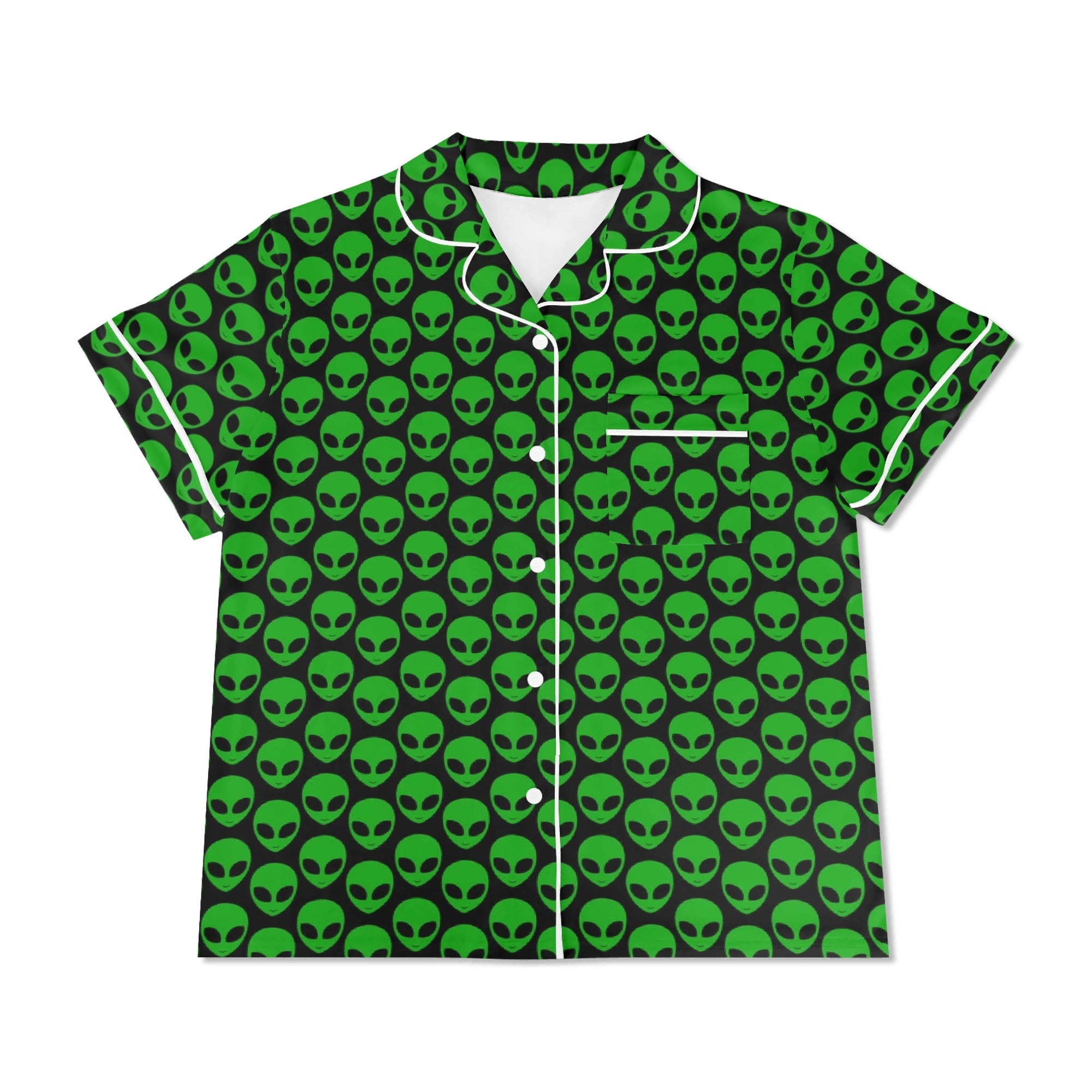 Aliens Womens Short Sleeve 2-Piece Pyjama Set Women's Short Sleeve Pyjamas Printed Offshore Sci Fi