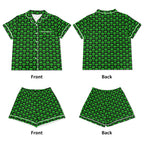 Aliens Womens Short Sleeve 2-Piece Pyjama Set Women's Short Sleeve Pyjamas Printed Offshore Sci Fi