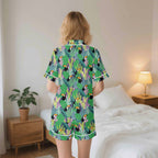 Bright Toucans Womens Short Sleeve 2-Piece Pyjama Set Women's Short Sleeve Pyjamas animal Printed Offshore