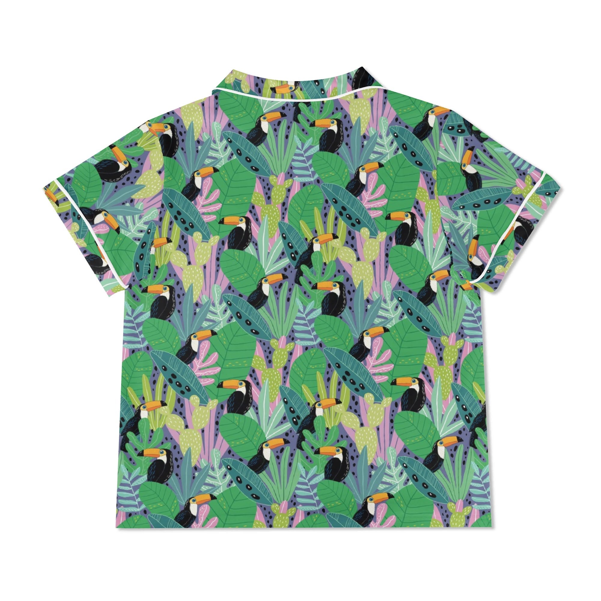 Bright Toucans Womens Short Sleeve 2-Piece Pyjama Set Women's Short Sleeve Pyjamas animal Printed Offshore