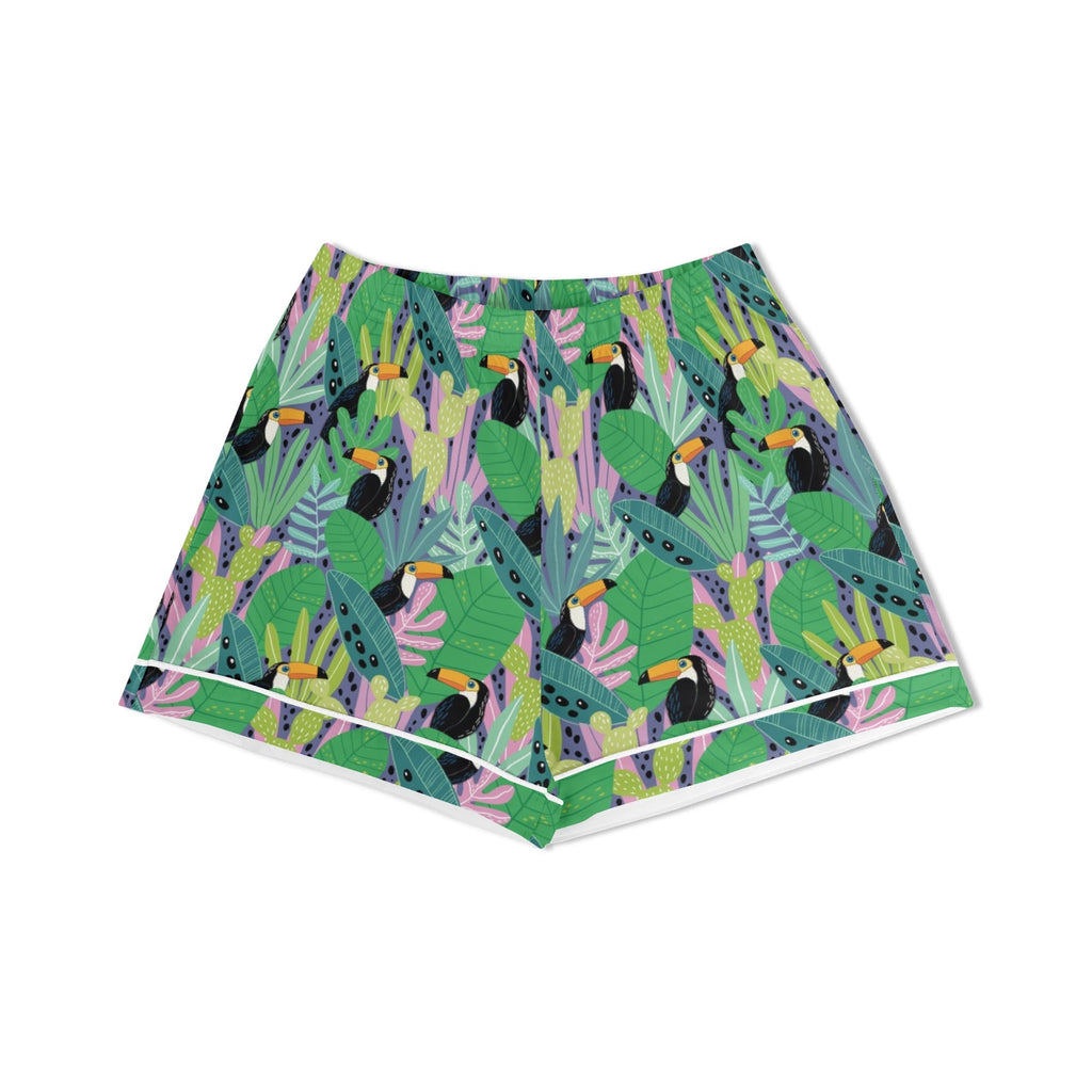 Bright Toucans Womens Short Sleeve 2-Piece Pyjama Set Women's Short Sleeve Pyjamas animal Printed Offshore
