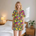 Bright And Cute Womens Short Sleeve 2-Piece Pyjama Set 2XL Women's Short Sleeve Pyjamas Printed Offshore