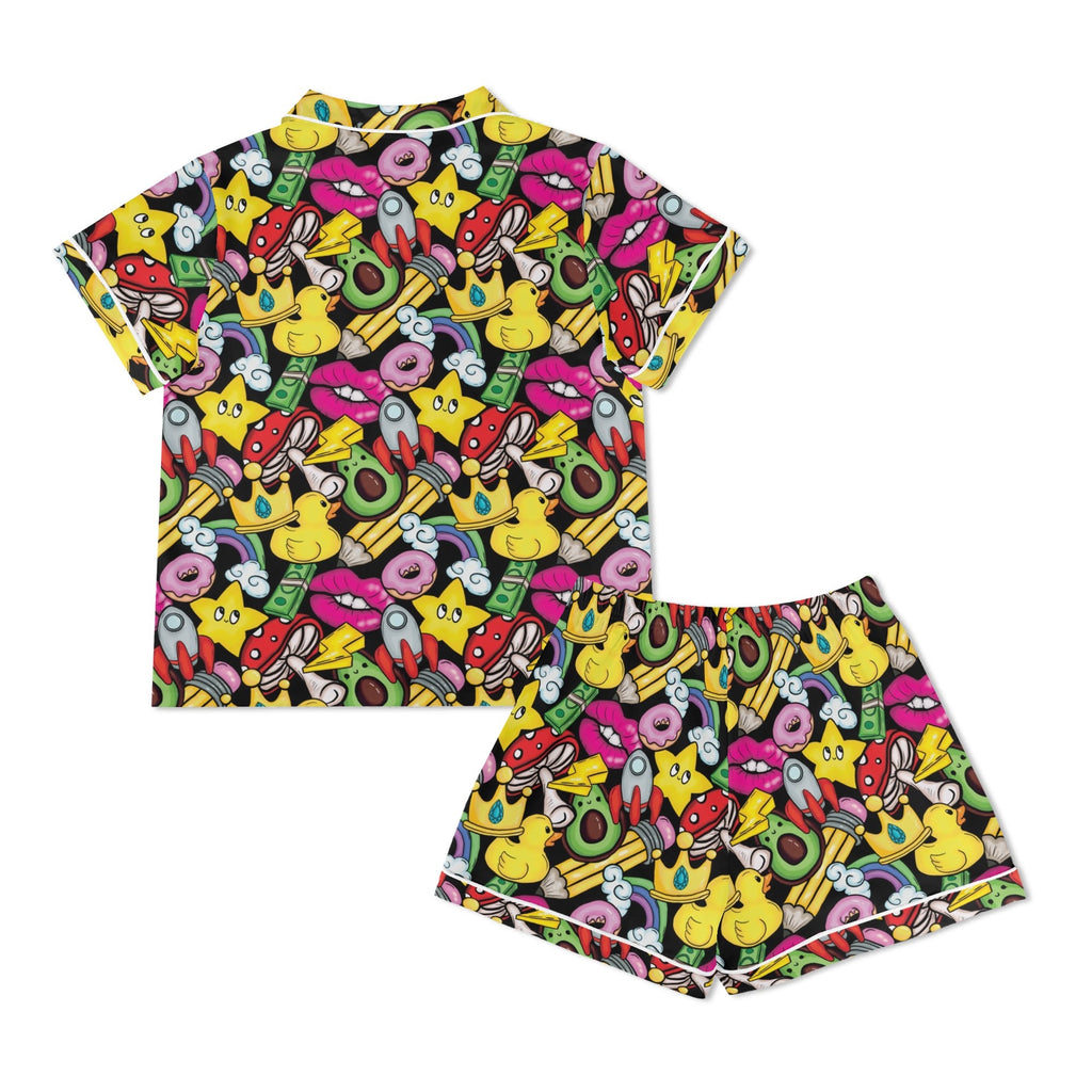 Bright And Cute Womens Short Sleeve 2-Piece Pyjama Set Women's Short Sleeve Pyjamas Printed Offshore