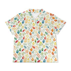 Autumn Leaves Womens Short Sleeve 2-Piece Pyjama Set Women's Short Sleeve Pyjamas Plants Printed Offshore