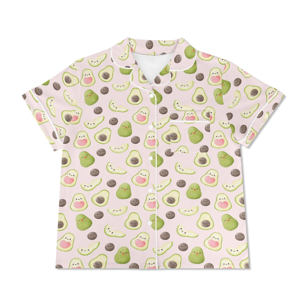 Avocado Love Womens Short Sleeve 2-Piece Pyjama Set Women's Short Sleeve Pyjamas Food Love Printed Offshore