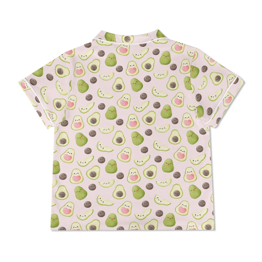 Avocado Love Womens Short Sleeve 2-Piece Pyjama Set Women's Short Sleeve Pyjamas Food Love Printed Offshore