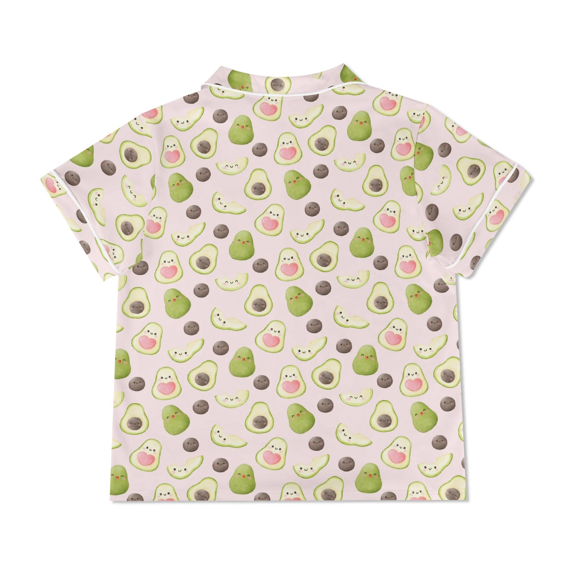 Avocado Love Womens Short Sleeve 2-Piece Pyjama Set Women's Short Sleeve Pyjamas Food Love Printed Offshore