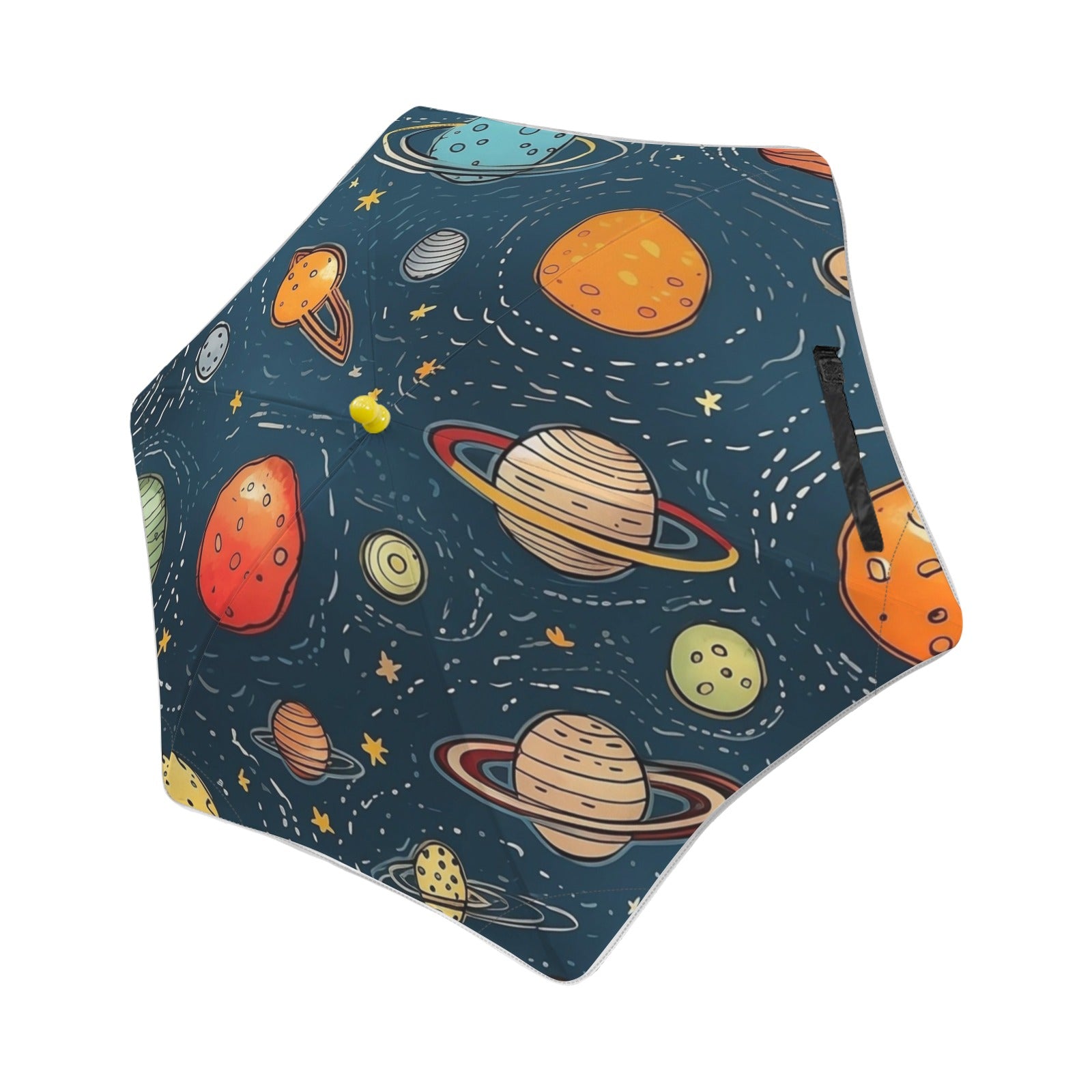 Galaxy Kids Safe Round Corner Umbrella One Size Kids Safe Round Corner Umbrella Printed Offshore Space
