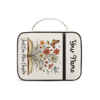 Just One More Chapter Book With Flowers Personalised Book Bag / Cover With Zippered Pocket Personalised Book Bag / Cover Printed Offshore