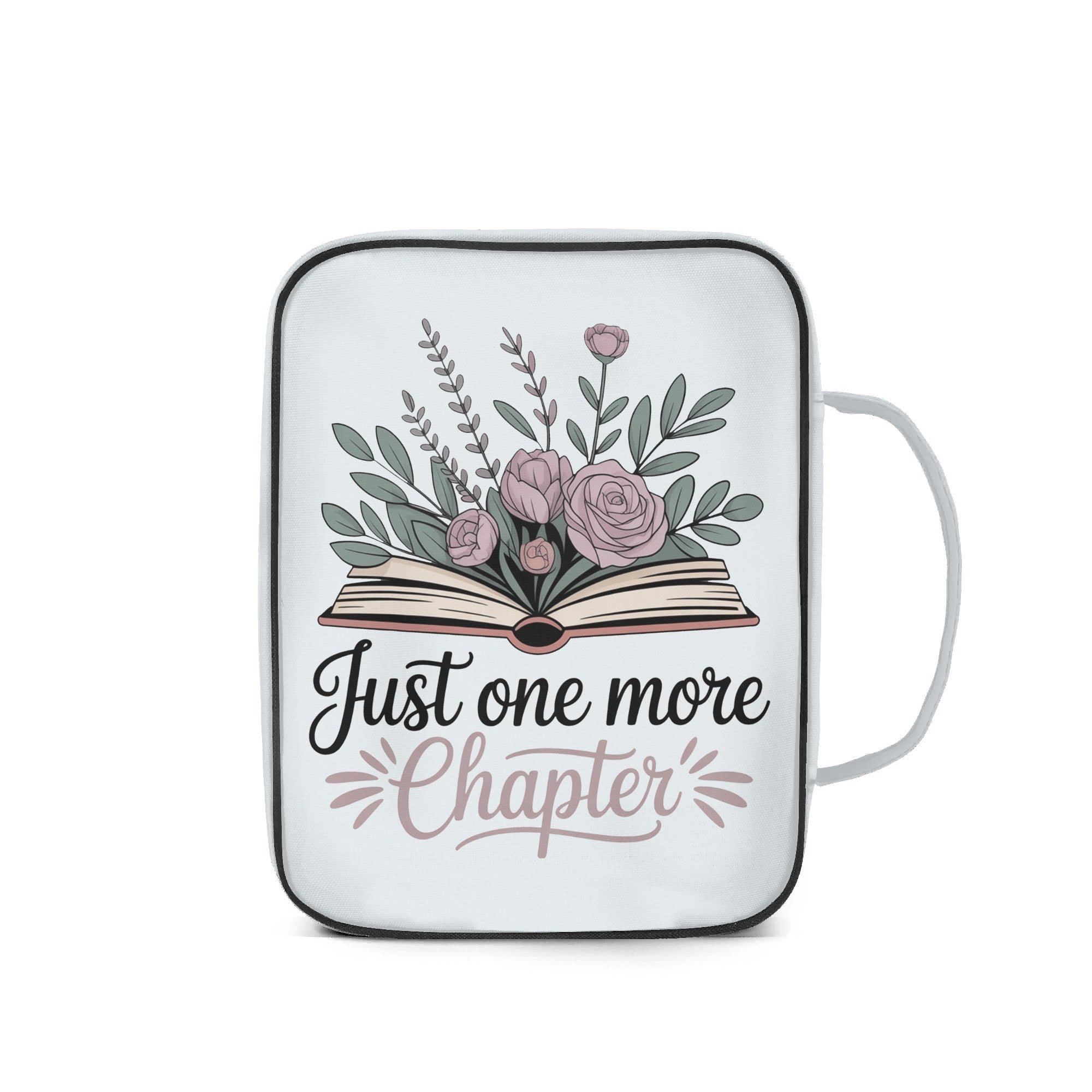 Bookmarks Are For Quitters - Personalised Book Bag / Cover With Zippered Pocket Personalised Book Bag / Cover Printed Offshore