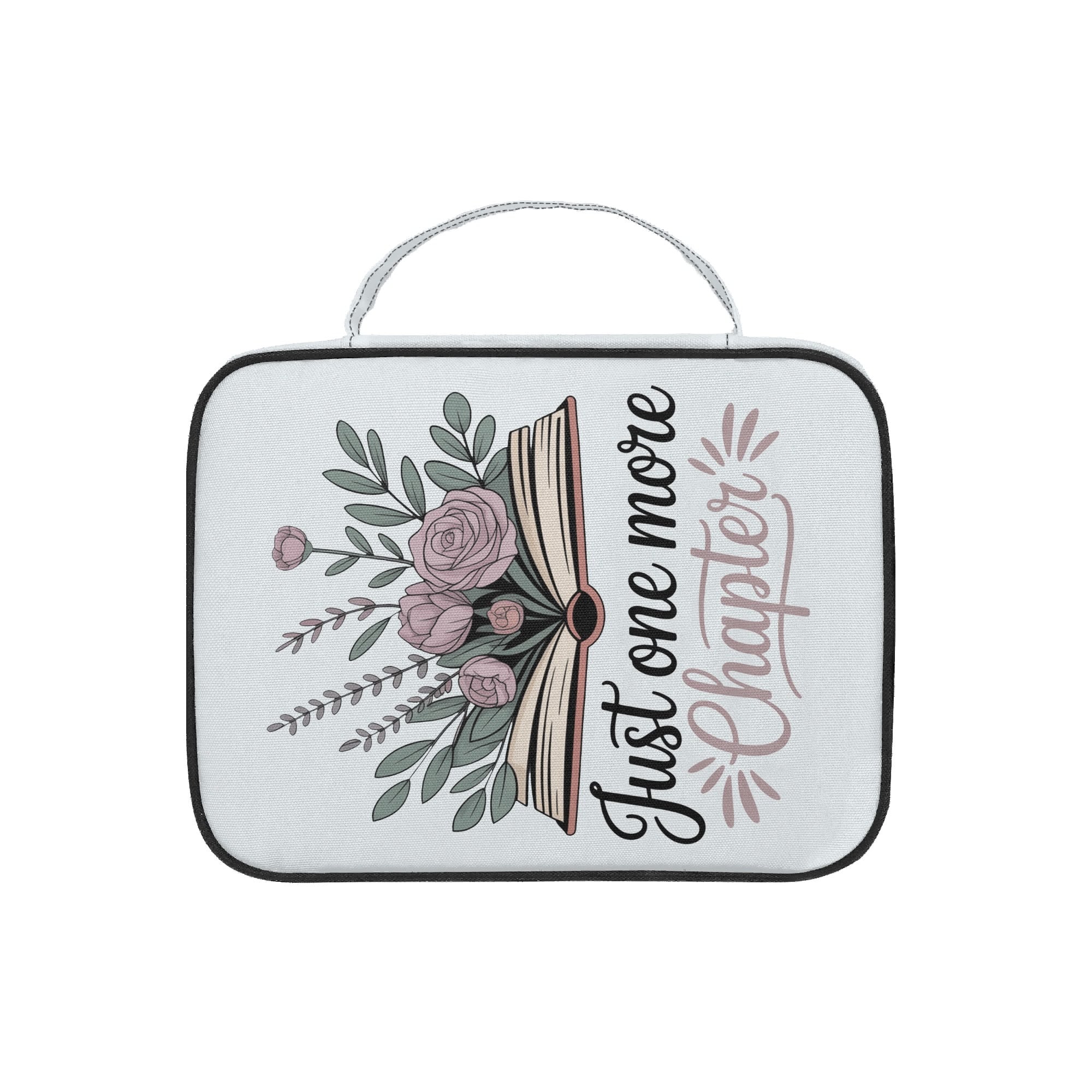 Bookmarks Are For Quitters Personalised Book Bag / Cover With Zippered Pocket Personalised Book Bag / Cover Printed Offshore