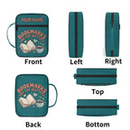 Bookmarks Are For Quitters Personalised Book Bag / Cover With Zippered Pocket Personalised Book Bag / Cover Printed Offshore