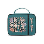 Sorry, Im All Booked Up Personalised Book Bag / Cover With Zippered Pocket Personalised Book Bag / Cover Printed Offshore