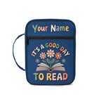Its A Good Day To Read Personalised Book Bag / Cover With Zippered Pocket Default Title Personalised Book Bag / Cover Printed Offshore