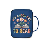 Its A Good Day To Read Personalised Book Bag / Cover With Zippered Pocket Personalised Book Bag / Cover Printed Offshore