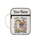 Oops I Bought Another Book, Silly Goose Personalised Book Bag / Cover With Zippered Pocket Default Title Personalised Book Bag / Cover Printed Offshore