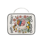Oops I Bought Another Book, Silly Goose Personalised Book Bag / Cover With Zippered Pocket Personalised Book Bag / Cover Printed Offshore