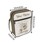 Books Are My Therapy Personalised Book Bag / Cover With Zippered Pocket Personalised Book Bag / Cover Printed Offshore