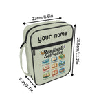 Reading Is Self Care Personalised Book Bag / Cover With Zippered Pocket Personalised Book Bag / Cover Printed Offshore