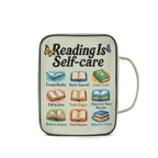 Reading Is Self Care Personalised Book Bag / Cover With Zippered Pocket Personalised Book Bag / Cover Printed Offshore