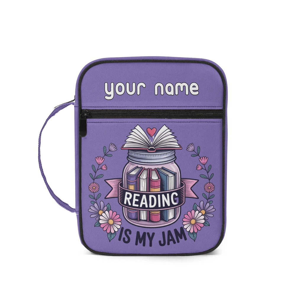Bookmarks Are For Quitters Personalised Book Bag / Cover With Zippered Pocket Default Title Personalised Book Bag / Cover Printed Offshore