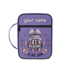Bookmarks Are For Quitters Personalised Book Bag / Cover With Zippered Pocket Default Title Personalised Book Bag / Cover Printed Offshore