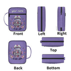Bookmarks Are For Quitters Personalised Book Bag / Cover With Zippered Pocket Personalised Book Bag / Cover Printed Offshore