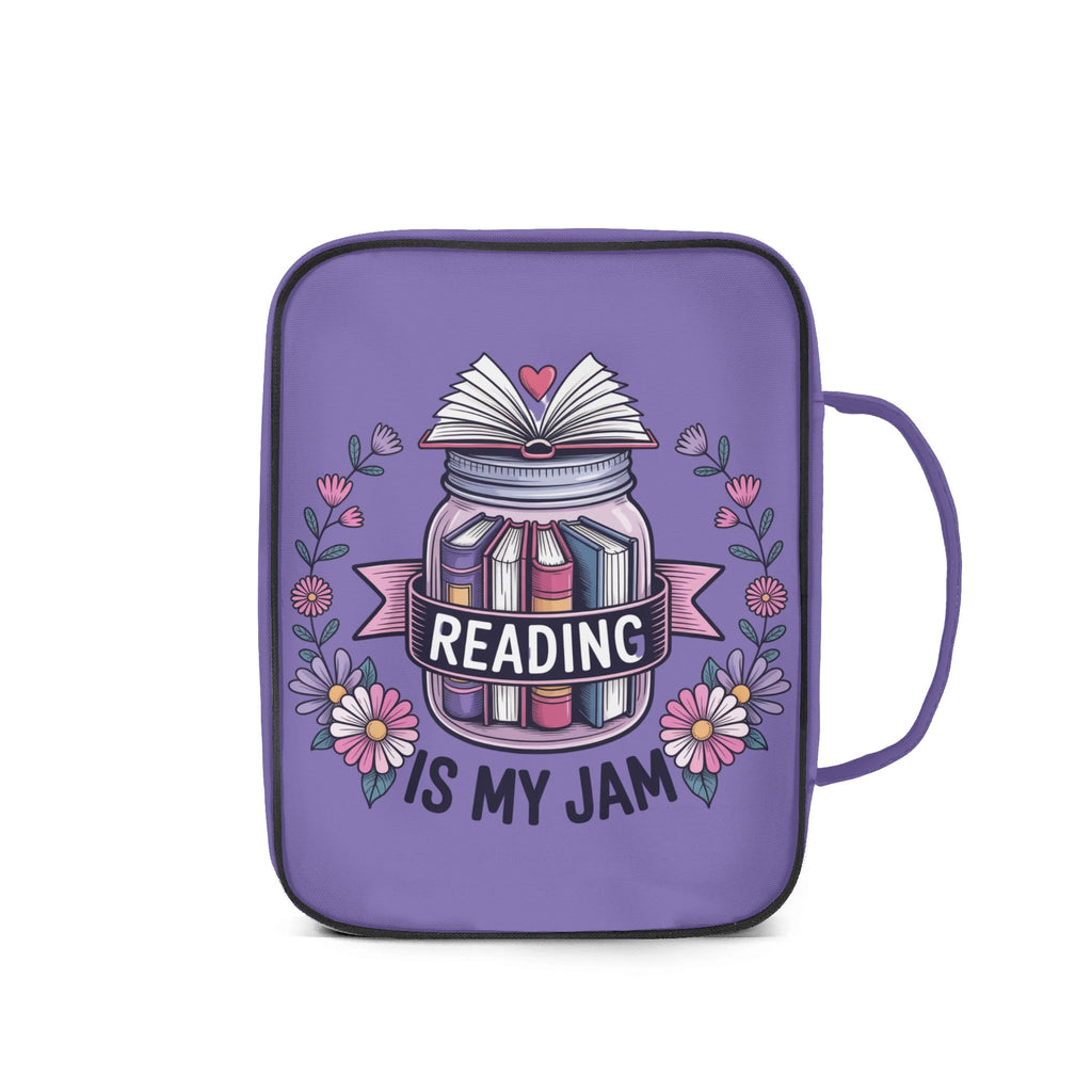 Bookmarks Are For Quitters Personalised Book Bag / Cover With Zippered Pocket Personalised Book Bag / Cover Printed Offshore