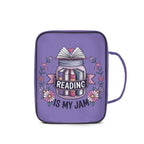 Bookmarks Are For Quitters Personalised Book Bag / Cover With Zippered Pocket Personalised Book Bag / Cover Printed Offshore