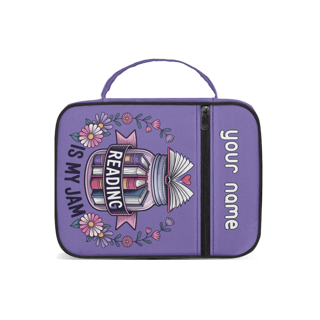 Bookmarks Are For Quitters Personalised Book Bag / Cover With Zippered Pocket Personalised Book Bag / Cover Printed Offshore