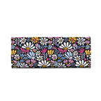 Graphic Flowers On Black Luxury PU Leather Handbag Luxury PU Leather Handbag Plants Printed Offshore