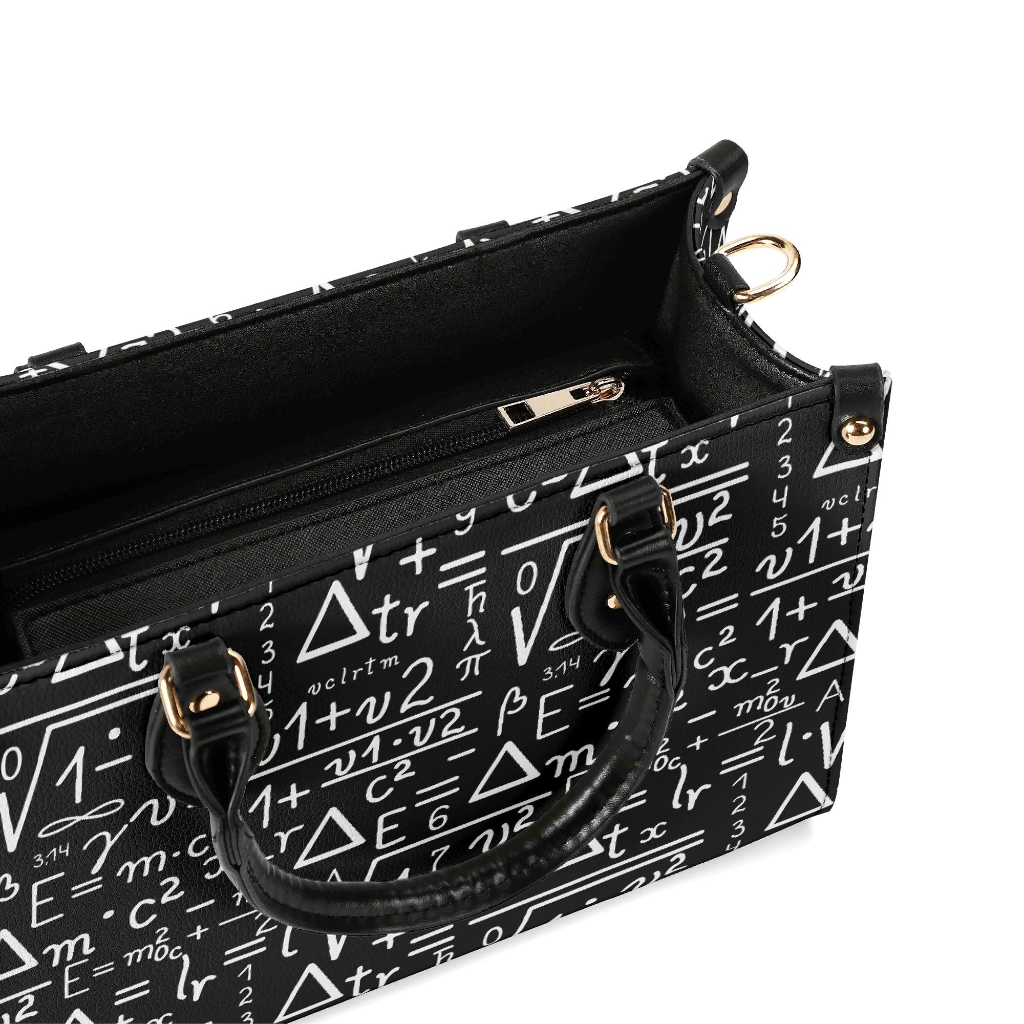 Mathematics Luxury PU Leather Handbag Luxury PU Leather Handbag Maths Printed Offshore