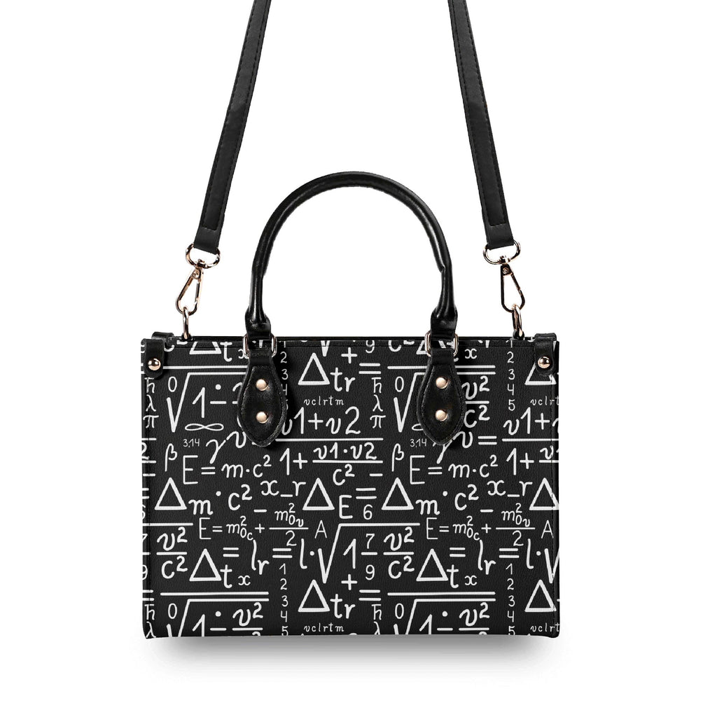Mathematics Luxury PU Leather Handbag Luxury PU Leather Handbag Maths Printed Offshore