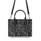 Mathematics Luxury PU Leather Handbag Luxury PU Leather Handbag Maths Printed Offshore