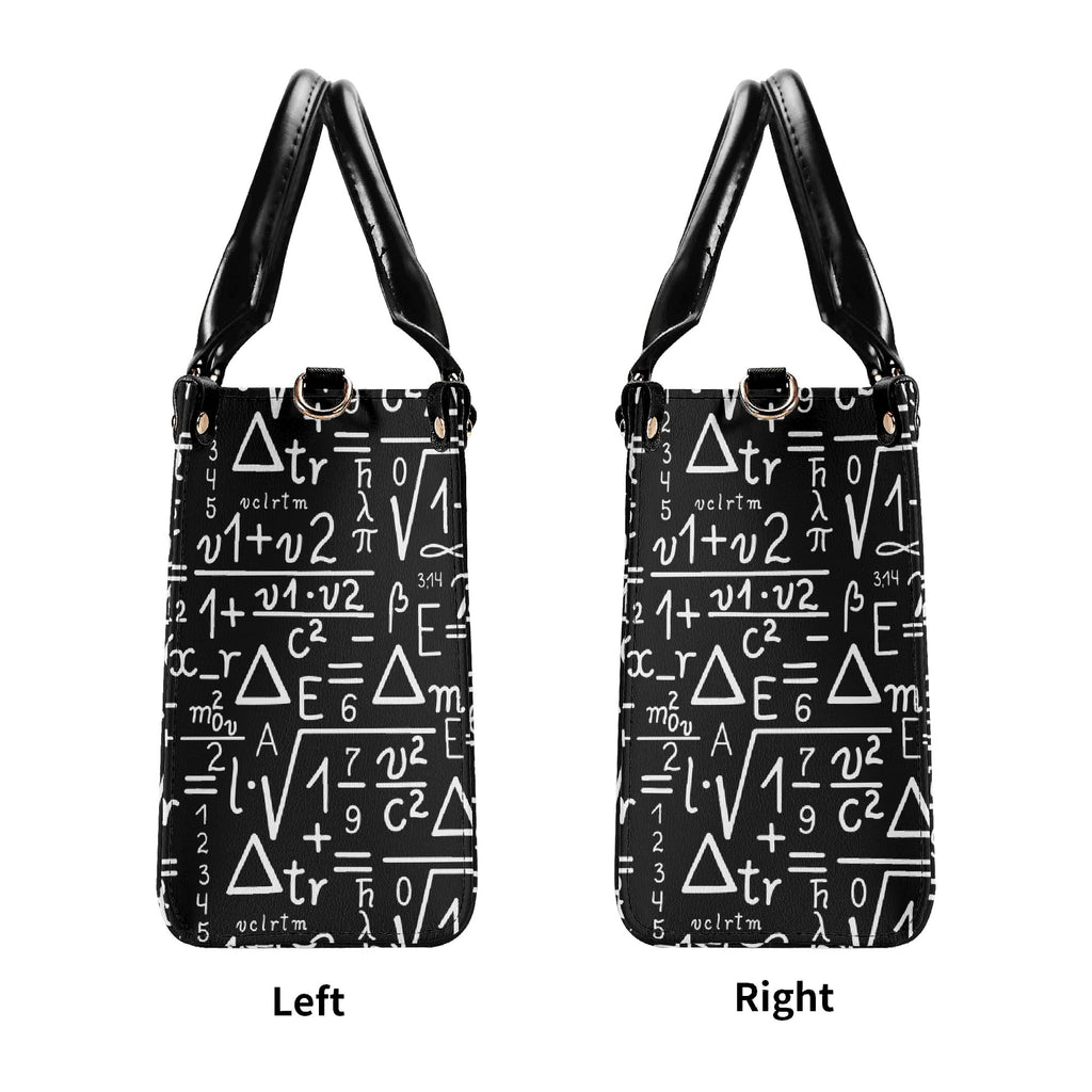 Mathematics Luxury PU Leather Handbag Luxury PU Leather Handbag Maths Printed Offshore