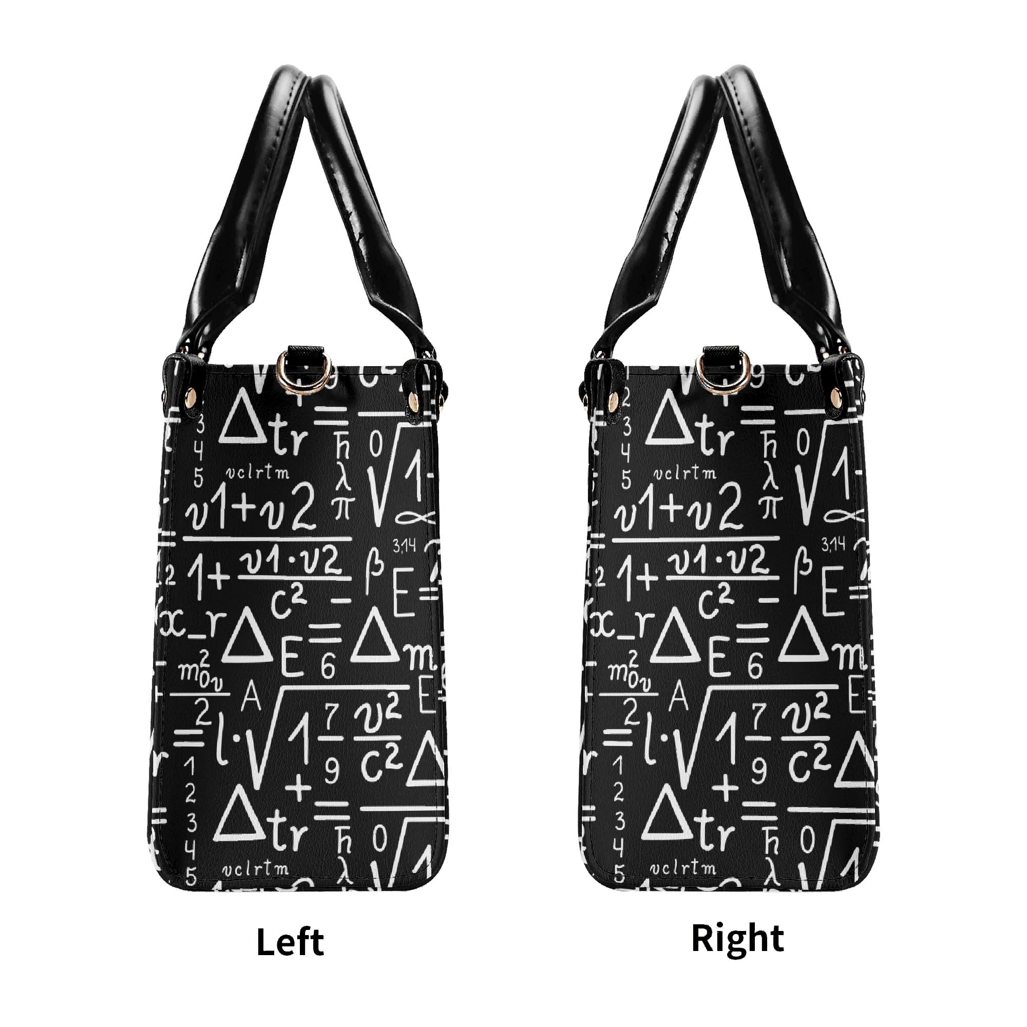 Mathematics Luxury PU Leather Handbag Luxury PU Leather Handbag Maths Printed Offshore