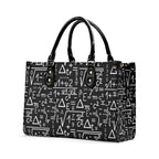 Mathematics Luxury PU Leather Handbag Luxury PU Leather Handbag Maths Printed Offshore