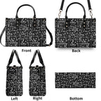 Mathematics Luxury PU Leather Handbag Luxury PU Leather Handbag Maths Printed Offshore