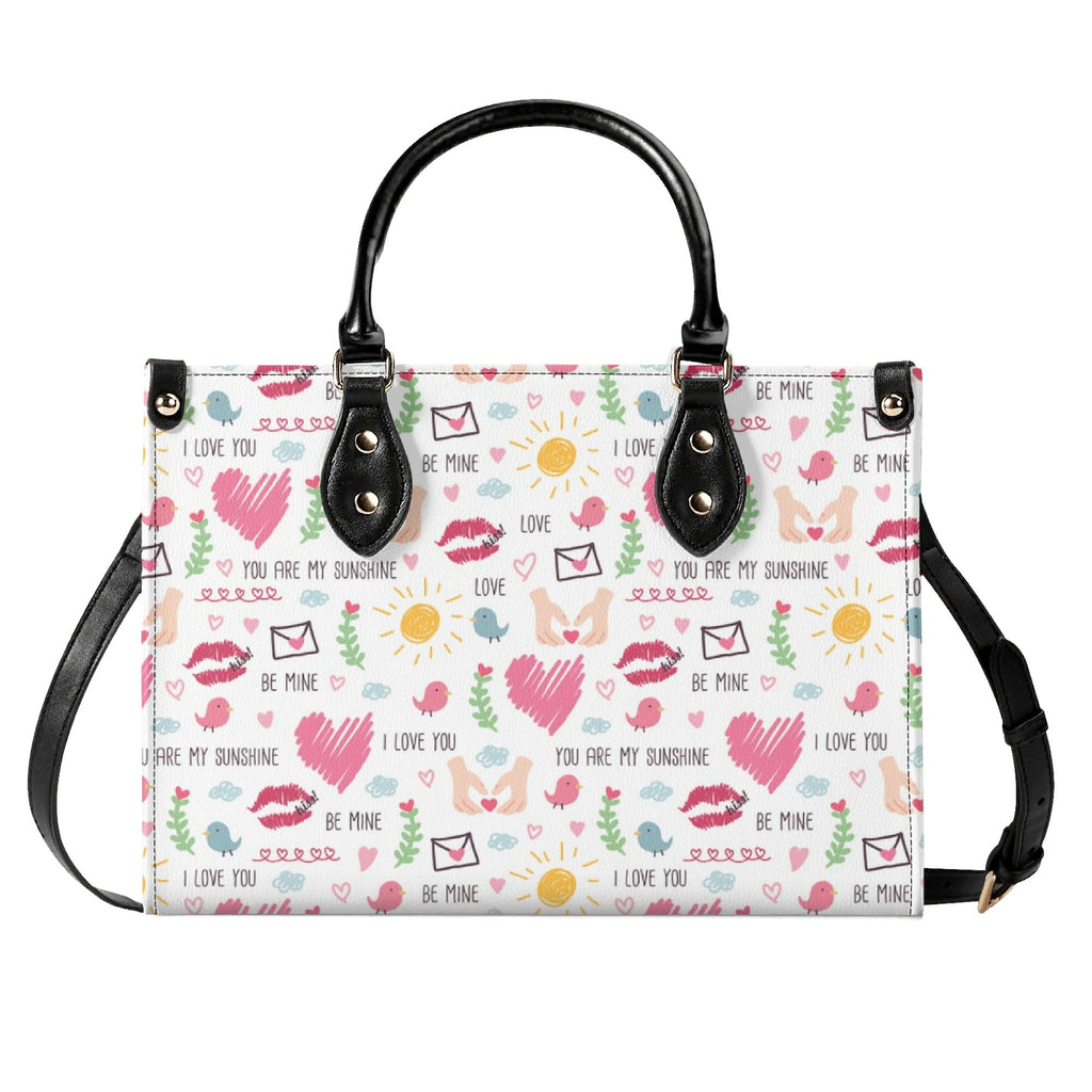 Valentine - Luxury PU Leather Handbag Luxury PU Leather Handbag Love Printed Offshore