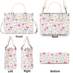 Valentine - Luxury PU Leather Handbag Luxury PU Leather Handbag Love Printed Offshore