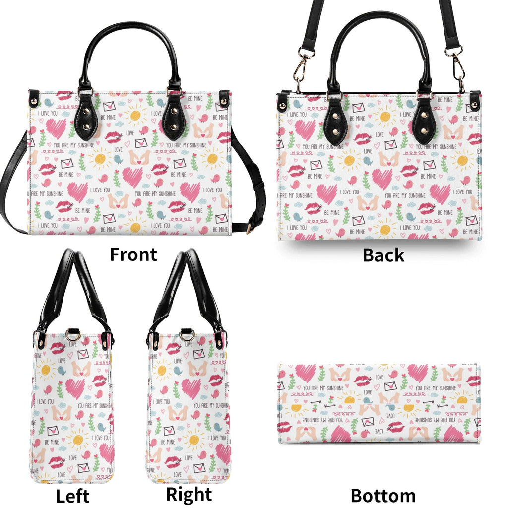 Valentine - Luxury PU Leather Handbag Luxury PU Leather Handbag Love Printed Offshore