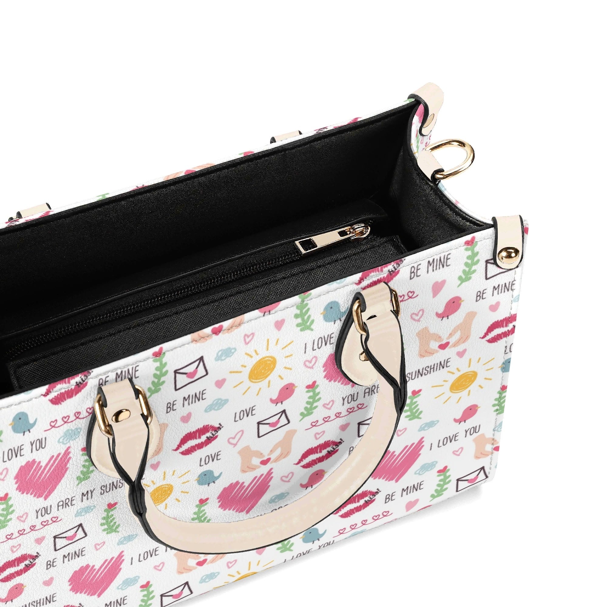 Valentine - Luxury PU Leather Handbag Luxury PU Leather Handbag Love Printed Offshore