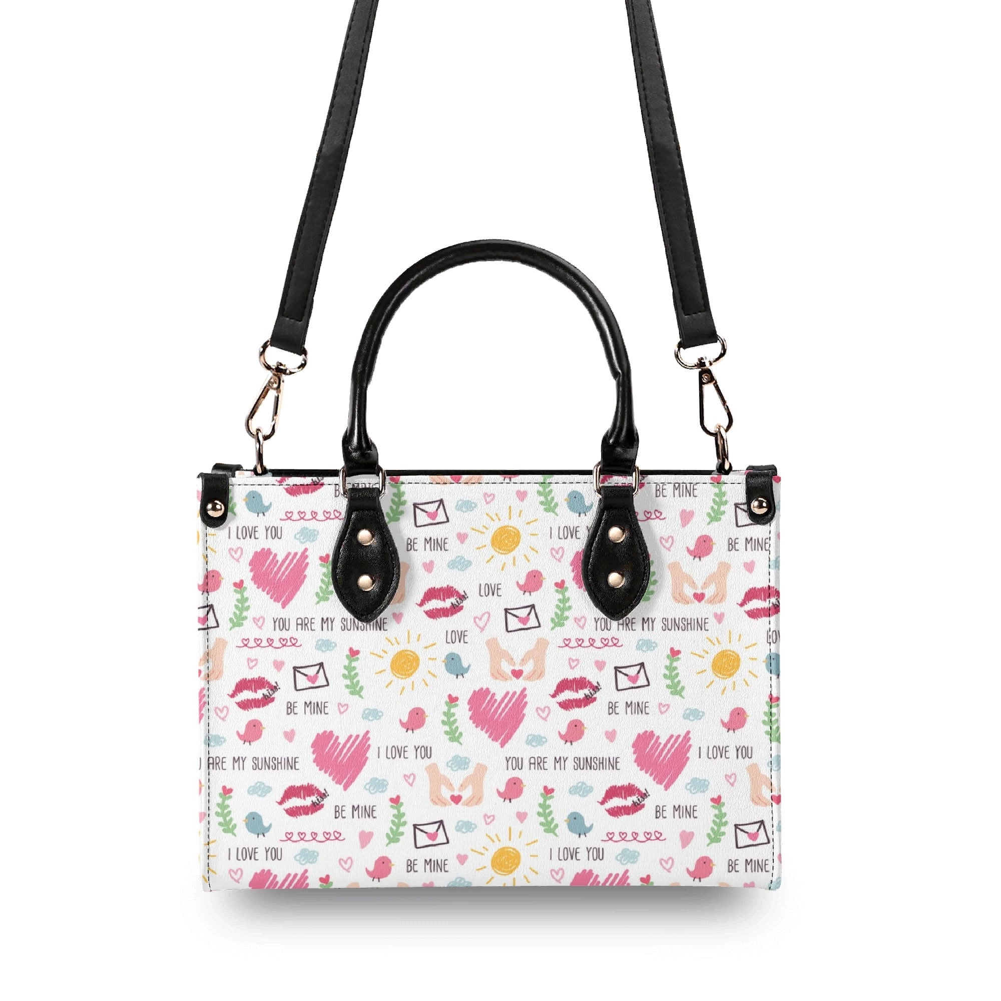 Valentine - Luxury PU Leather Handbag Luxury PU Leather Handbag Love Printed Offshore