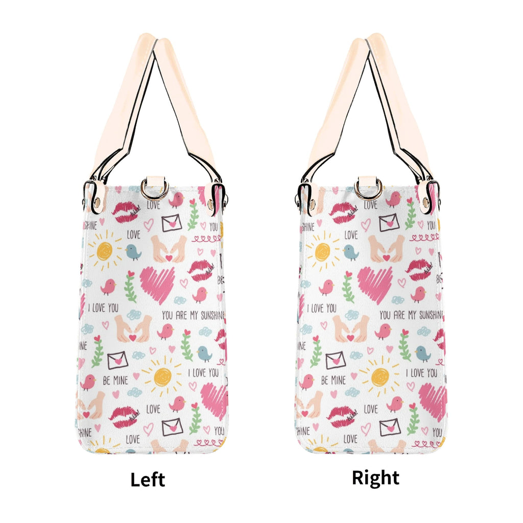 Valentine - Luxury PU Leather Handbag Luxury PU Leather Handbag Love Printed Offshore