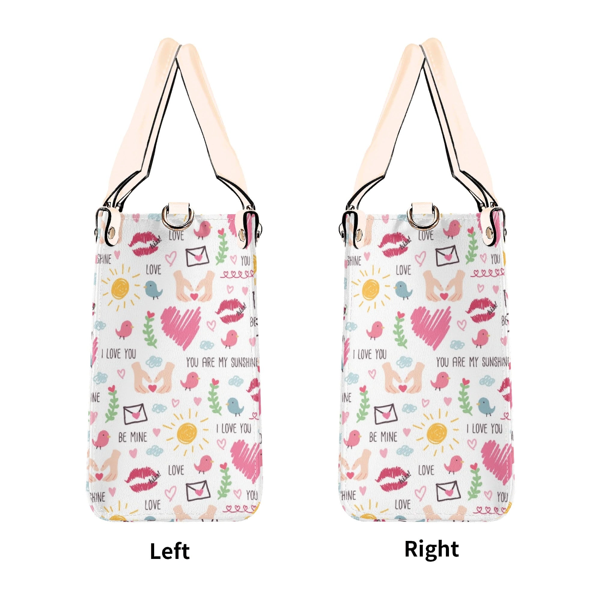 Valentine - Luxury PU Leather Handbag Luxury PU Leather Handbag Love Printed Offshore