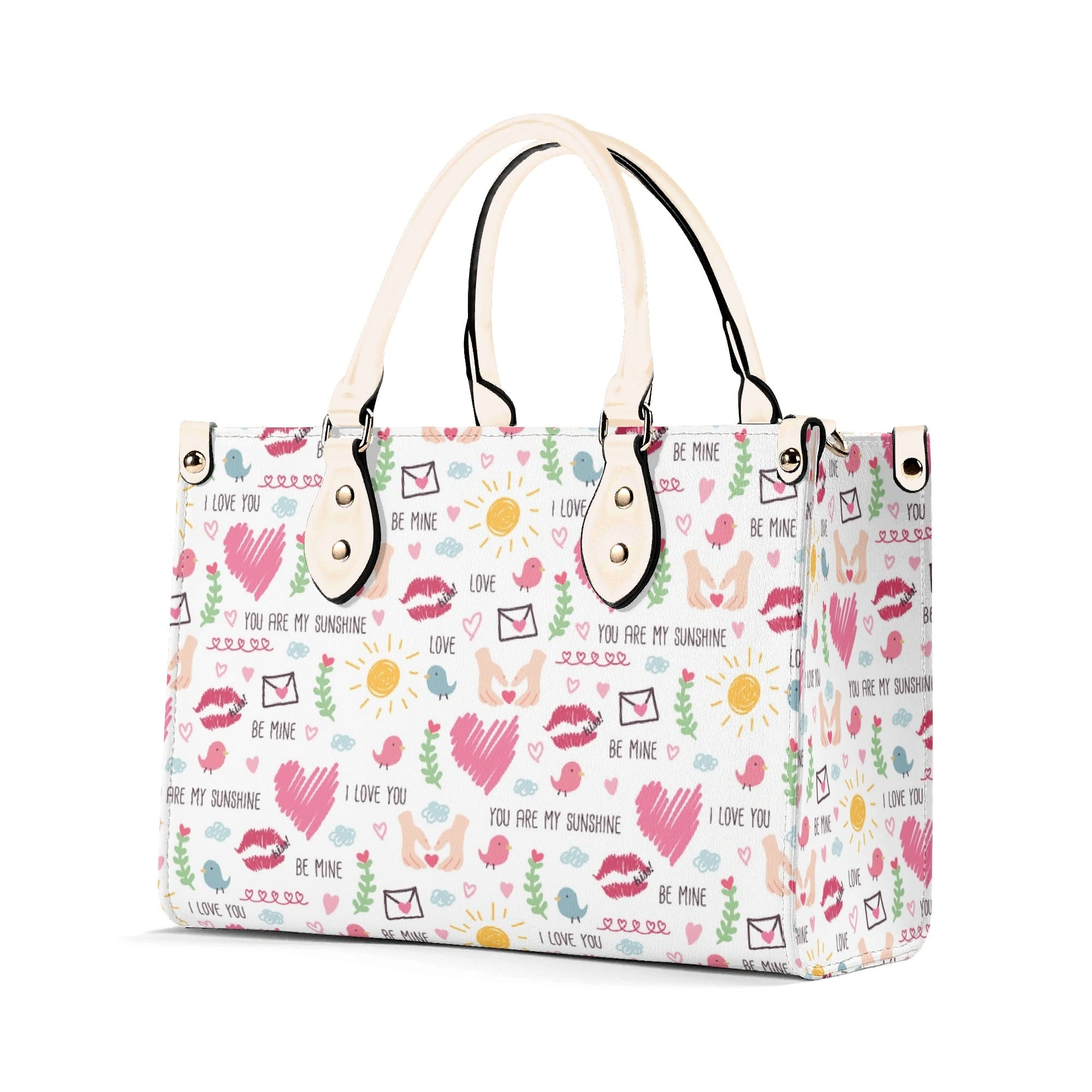 Valentine - Luxury PU Leather Handbag Luxury PU Leather Handbag Love Printed Offshore