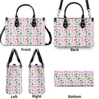 Rainbows And Butterflies Luxury PU Leather Handbag Luxury PU Leather Handbag Printed Offshore