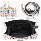 Rainbows And Butterflies Luxury PU Leather Handbag Luxury PU Leather Handbag Printed Offshore